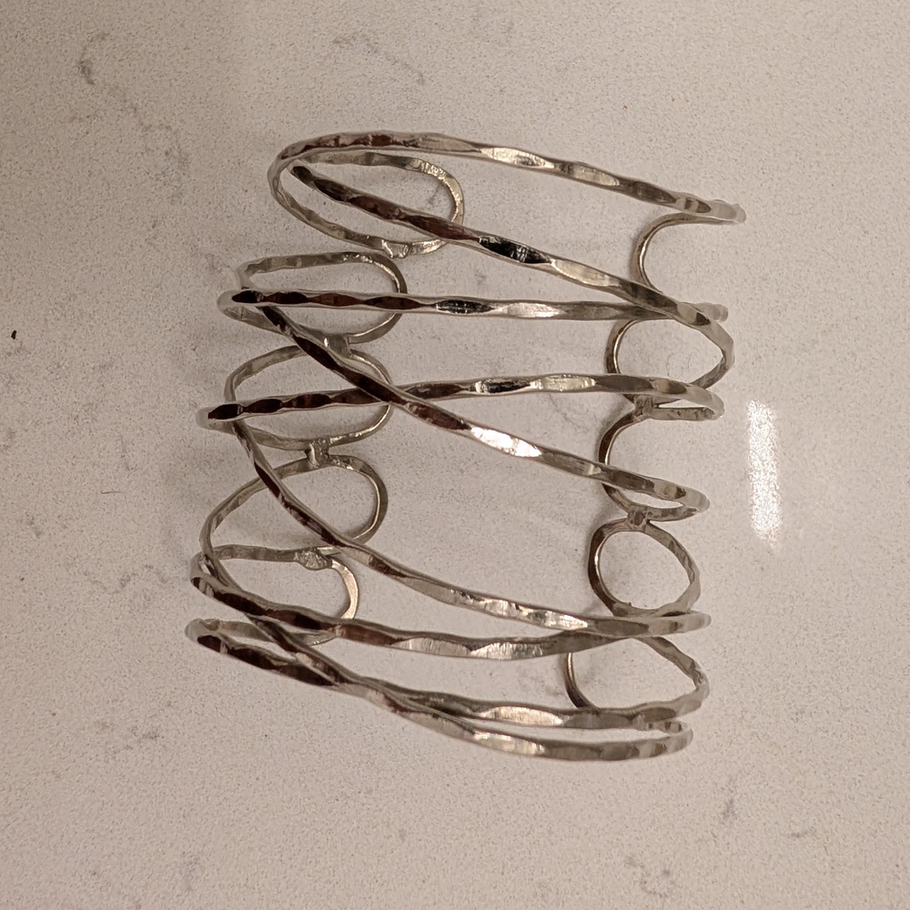 Elegant Silver Cuff Bracelet